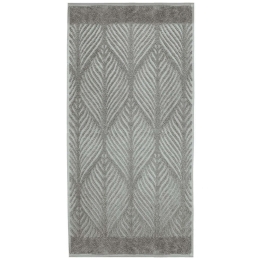 Πετσέτα Leaf 3027 Anthracite Kleine Wolke Προσώπου 50x100cm 100% Βαμβάκι