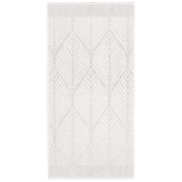 Πετσέτα Leaf 3027 SnowWhite Kleine Wolke Σώματος 70x140cm 100% Βαμβάκι
