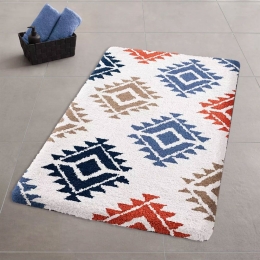 Πατάκι Μπάνιου Luana Polar White Kleine Wolke 55Χ65 Polyacrylic