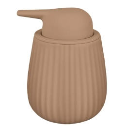 Δοχείο Κρεμοσάπουνου Groove 9,5x13,4cm Cappuccino Kleine Wolke Πηλός
