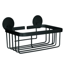 Ράφι Μπάνιου Rocco 18,5x7x14cm Black Kleine Wolke Αλουμίνιο