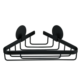 Ράφι Μπάνιου Rocco Γωνιακό 25,4x4,5x13,5cm Black Kleine Wolke Αλουμίνιο