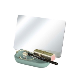 Καθρέπτης Για Μακιγιάζ Tray 12x17,3cm Maledivia Kleine Wolke Γυαλί,Polyresin