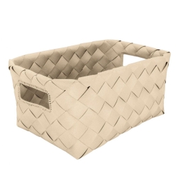 Καλάθι Αποθήκευσης Aspera M 18,5x12x28cm Sandbeige Kleine Wolke Πολυαιθυλένιο