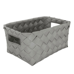 Καλάθι Αποθήκευσης Aspera M 18,5x12x28cm Platinum Kleine Wolke Πολυαιθυλένιο