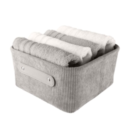 Καλάθι Αποθήκευσης Bedford S 17x11,5x22cm Platinum Kleine Wolke Πολυέστερ