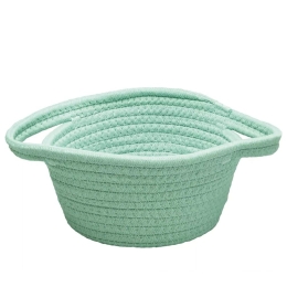Καλάθι Αποθήκευσης Punta M 19x10cm Eucalyptus Kleine Wolke Βαμβάκι-Πολυέστερ