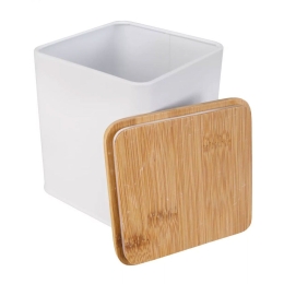 Κουτί Αποθήκευσης Cassone M 11x14cm White Kleine Wolke Μέταλλο,Bamboo