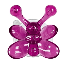 Κρεμάστρα Μπάνιου Crazy Hooks Butterfly Lisa 7,1x7,5cm Cassis Kleine Wolke Θερμοπλαστικό
