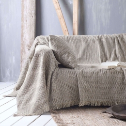Μαξιλαροθήκη Διακοσμητική Vanda 02 Beige Ρυθμός 45X45 45x45cm Chenille-Πολυέστερ
