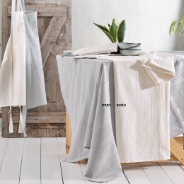 Καρέ Savoca Ecru Ρυθμός 80X80cm 100% Βαμβάκι