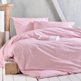 Κουβερλί Symbol Sirius (Σετ 3τμχ) Pink Ρυθμός Υπέρδιπλο 220x240cm 100% Βαμβάκι