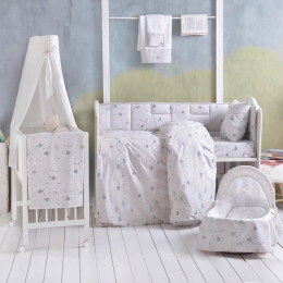 Πάπλωμα Βρεφικό Fouska Grey Ρυθμός 110x150cm 100% Cotton