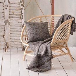 Ριχτάρι Xaviera Grey-Brown Ρυθμός Διθέσιο 180x240cm Βαμβάκι-Πολυέστερ