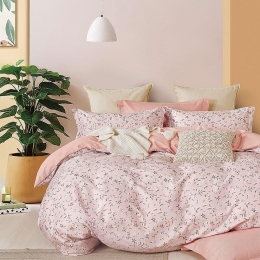 Πάπλωμα Persephone (Σετ 3τμχ) Pink Ρυθμός Υπέρδιπλο 220x240cm 100% Βαμβακοσατέν