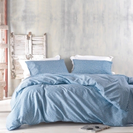 Σεντόνια Kunik (Σετ 4τμχ) Blue Ρυθμός Υπέρδιπλο 230x260cm Βαμβάκι-Πολυέστερ