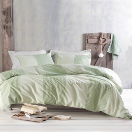 Κουβερλί Next Jarco (Σετ 3τμχ) Green Ρυθμός Υπέρδιπλο 220x240cm Βαμβάκι-Πολυέστερ