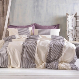 Πάπλωμα Next Jarco (Σετ 3τμχ) Purple Ρυθμός Υπέρδιπλο 220x240cm Βαμβάκι-Πολυέστερ