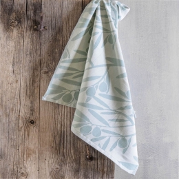 Πετσέτα Κουζίνας Gaia Green Ρυθμός 65x65cm 100% Βαμβάκι