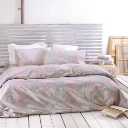 Μαξιλαροθήκες Quin (Σετ 2τμχ) Grey Ρυθμός 50Χ70 50x70cm 100% Βαμβάκι