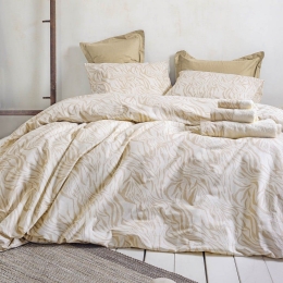 Κουβερλί Austin (Σετ 3τμχ) Beige Ρυθμός Υπέρδιπλο 220x240cm 100% Βαμβάκι