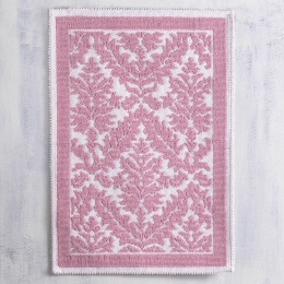 Ταπέτο Μπάνιου Bukle Pink Ρυθμός 60 x 90 60x90cm Βαμβάκι-Πολυέστερ