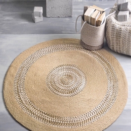 Χαλί June Black Ρυθμός 120X120cm Round