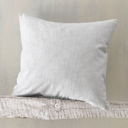 Μαξιλαροθήκη Διακοσμητική Tinetto Light Grey Ρυθμός 40Χ40 Βαμβάκι-Πολυέστερ