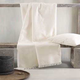 Ριχτάρι Tinetto Ecru Ρυθμός Τετραθέσιο 180x330cm Βαμβάκι-Πολυέστερ