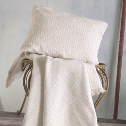 Ριχτάρι Bretton Ecru Ρυθμός Διθέσιο 180x240cm Chenille,Βαμβάκι,Polyester