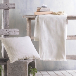 Ριχτάρι Hatton Ecru Ρυθμός Τετραθέσιο 180x330cm Βαμβάκι-Πολυέστερ