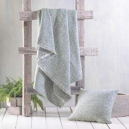 Ριχτάρι Kober Grey Ρυθμός Διθέσιο 180x240cm Chenille,Βαμβάκι,Polyester