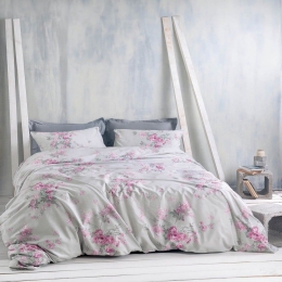 Κουβερλί Suzannah (Σετ 2τμχ) Grey Ρυθμός Ημίδιπλο 160x240cm Βαμβάκι-Πολυέστερ