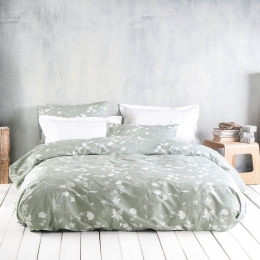 Σεντόνια Everly (Σετ 3τμχ) Green Ρυθμός Ημίδιπλο 160x260cm 100% Cotton