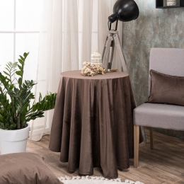 Ροτόντα Velvet 03 Brown Teoran Διάμετρος 180cm Φ180 Acrylic