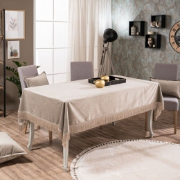 Τραπεζομάντηλο Velvet 07 Taupe Teoran 140Χ220 Acrylic