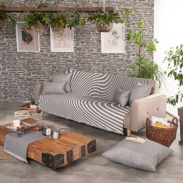 Ριχτάρι Donatella 04 Grey Teoran Διθέσιο 180x250cm Βαμβάκι-Πολυέστερ