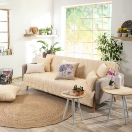 Ριχτάρι Vicenza 14 Yellow Teoran Διθέσιο 180x250cm Βαμβάκι-Πολυέστερ