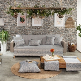 Ριχτάρι Potenza 05 Blue Teoran Διθέσιο 180x250cm Βαμβάκι-Πολυέστερ