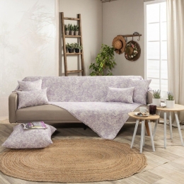 Ριχτάρι Meazza 07 Purple Teoran Διθέσιο 180x250cm Βαμβάκι-Πολυέστερ