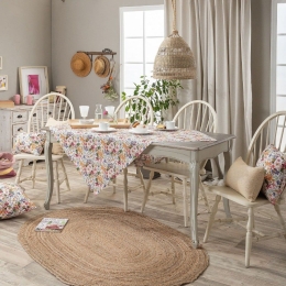 Καρέ Ronda Multi Teoran 90X90cm Βαμβάκι-Πολυέστερ