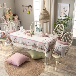 Τραπεζομάντηλο Πασχαλινό Lapin Multi Teoran 140X220 Βαμβάκι-Ακρυλικό