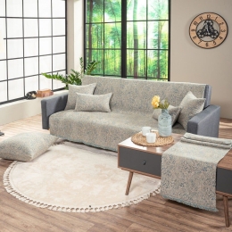 Ριχτάρι Montana 04 Grey Teoran Πολυθρόνα 180x150cm Ακρυλικό,Βαμβάκι, Polyester