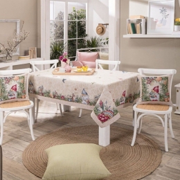 Τραπεζομάντηλο Πασχαλινό Grassy Multi Teoran 140X180 140x180cm Βαμβάκι-Πολυέστερ