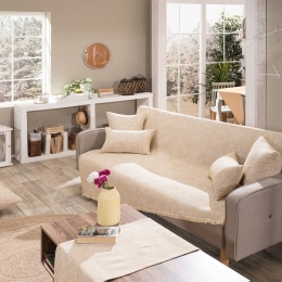 Ριχτάρι Bivona 14 Honey Teoran Διθέσιο 180x250cm Βαμβάκι-Πολυέστερ
