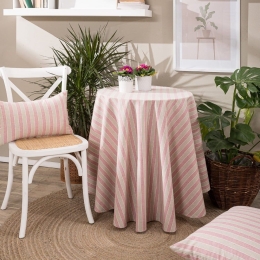 Ροτόντα Prado 06 Pink Teoran Διάμετρος 180cm Φ180 Cotton-Polyester