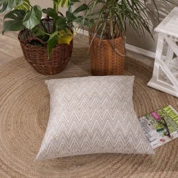 Μαξιλαροθήκη Διακοσμητική Rota 02 Beige Teoran 65Χ65 Ακρυλικό,Βαμβάκι, Polyester
