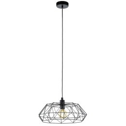 Φωτιστικό Οροφής Carlton 2 49487 Black Eglo Μέταλλο