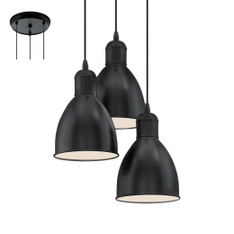 Φωτιστικό Οροφής Priddy 49465 Black Eglo Μέταλλο