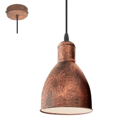 Φωτιστικό Οροφής Priddy 1 49492 Copper Eglo Μέταλλο
